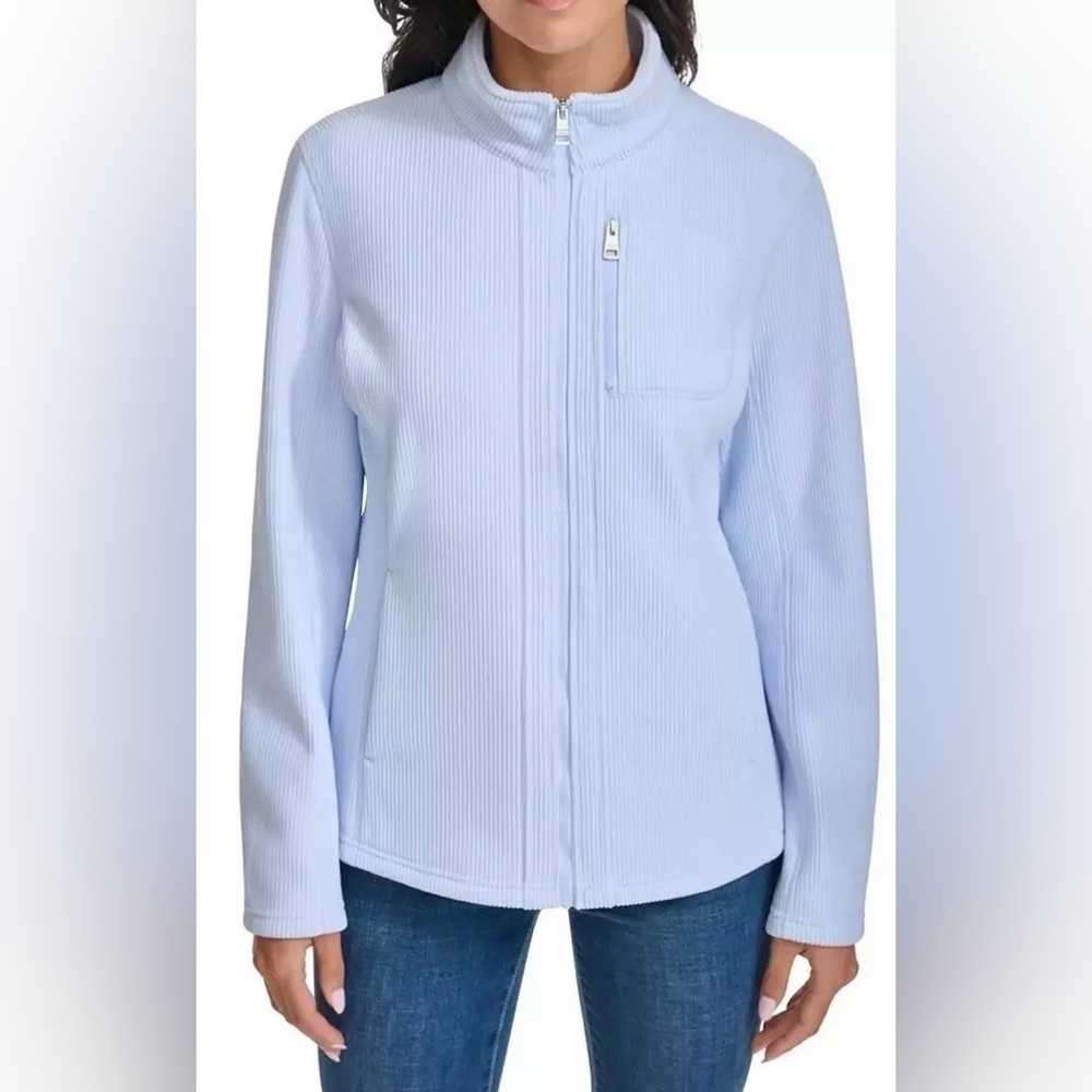 Andrew Marc Ribbed Full Zip Jacket